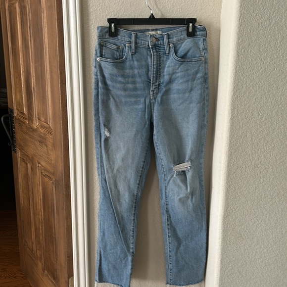 Madewell The Perfect Vintage Jeans Light Wash 27 Distressed Stretch - Picture 10 of 11